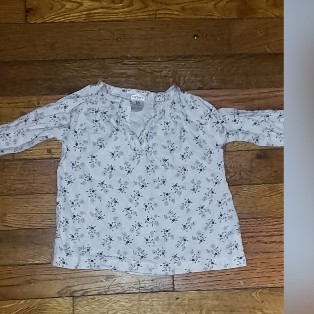 Carter's Long Sleeve Floral Top Size 18m